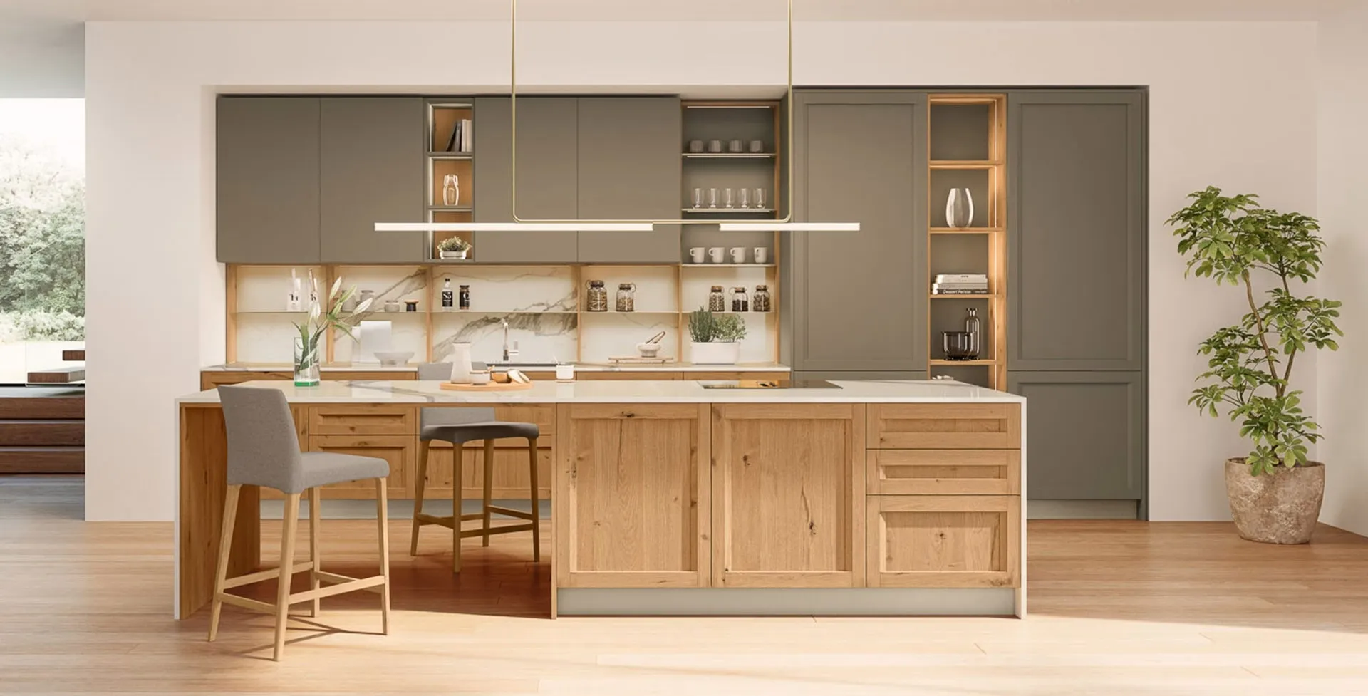Cucina Veneta Cucine Milano in rovere